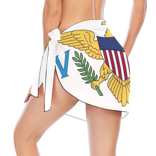 US Virgin Islands Flag Women’s Beach Sarong Wrap