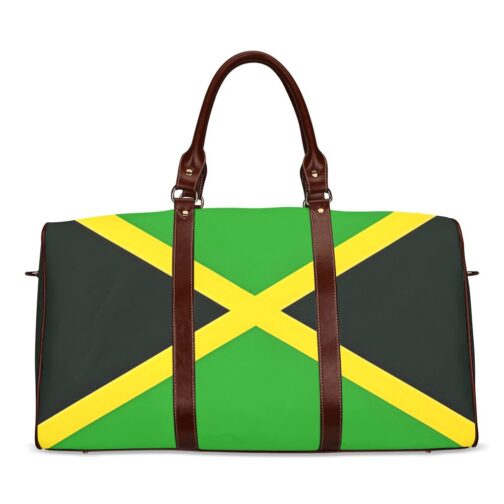 Jamaica Flag Travel Bag (Brown)