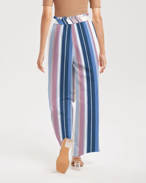 Beach Stripe Women's High-Rise Wide Leg Pants