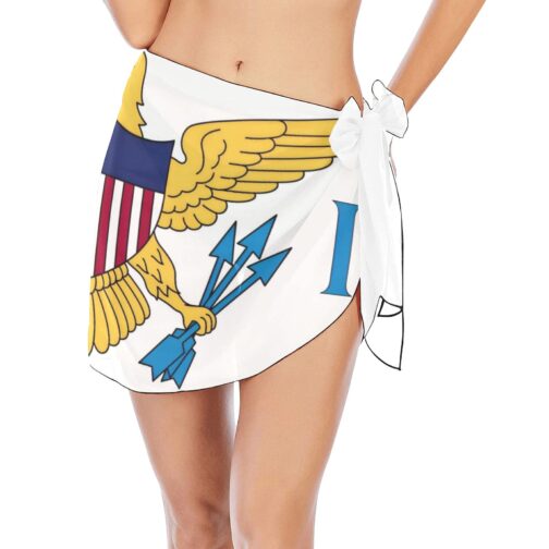 US Virgin Islands Flag Women’s Beach Sarong Wrap