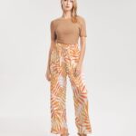 Layered Palms Women’s High-Rise Wide Leg Pants