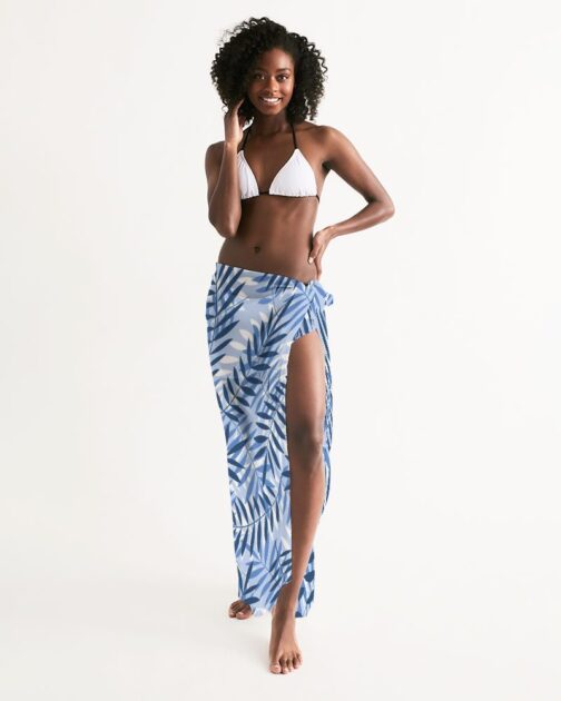 Layered Plams Swim Cover Up