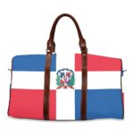 Dominican Republic Flag Travel Bag (Brown)