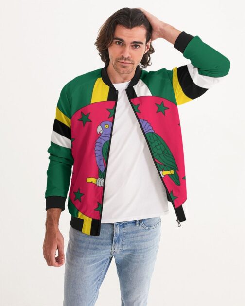 Dominica Flag Men's Bomber Jacket