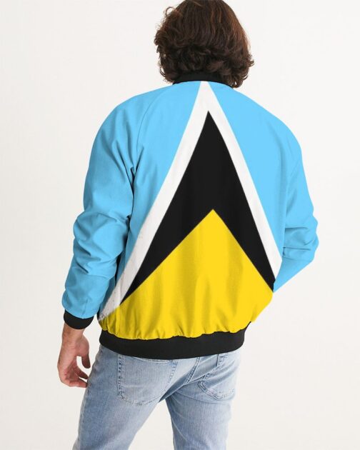 Saint Lucia Flag Men's Bomber Jacket