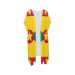 Grenada Flag Mid-Length Chiffon Cover Up