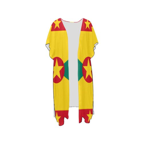Grenada Flag Mid-Length Chiffon Cover Up