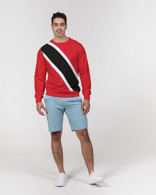Trinidad And Tobago Flag Men’s Classic French Terry Crewneck Pullover