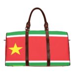 Guadeloupe Flag Travel Bag (Brown)