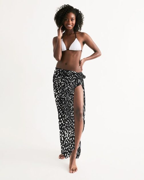 Cheetah Black Swim Cover Up