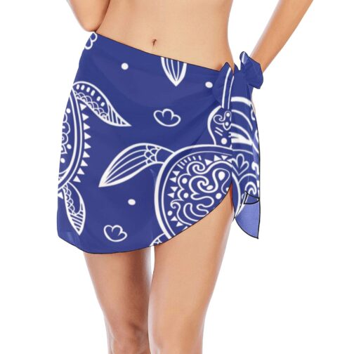Tribal Turtle Pattern Women’s Beach Sarong Wrap