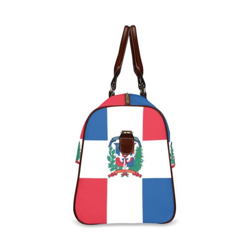 Dominican Republic Flag Travel Bag (Brown)