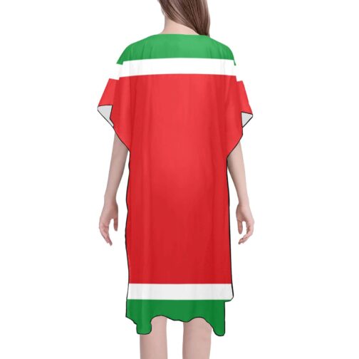 Guadeloupe Flag Mid-Length Chiffon Cover Up