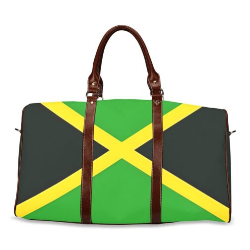 Jamaica Flag Travel Bag (Brown)