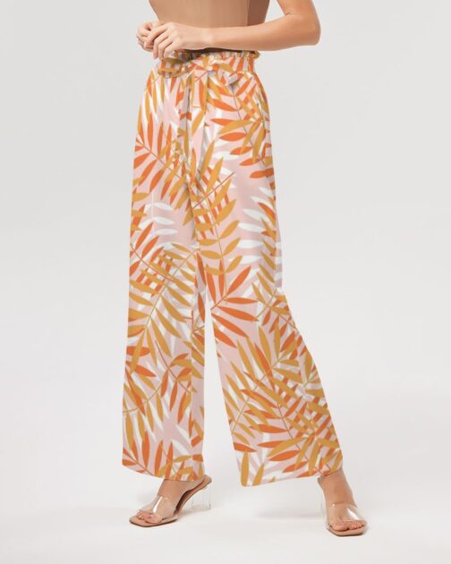 Layered Palms Women’s High-Rise Wide Leg Pants