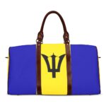 Barbados Flag Travel Bag (Brown)