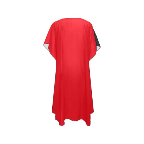 Trinidad and Tobago Flag Back Print Mid-Length Chiffon Cover Up