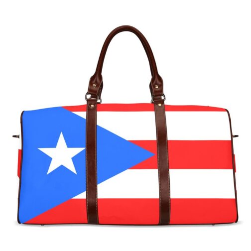 Puerto Rico Flag Travel Bag (Brown)