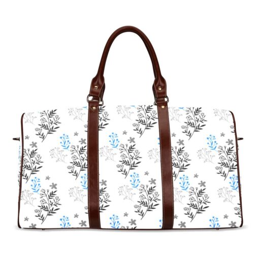 Simple print Travel Bag (Brown)