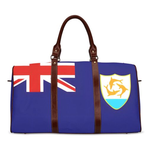Anguilla Flag Travel Bag (Brown)