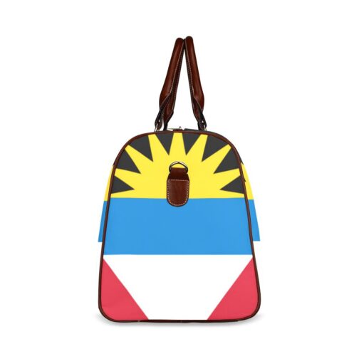 Antigua and Barbuda Flag Travel Bag (Brown)