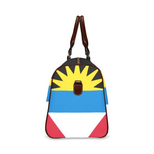 Antigua and Barbuda Flag Travel Bag (Brown)