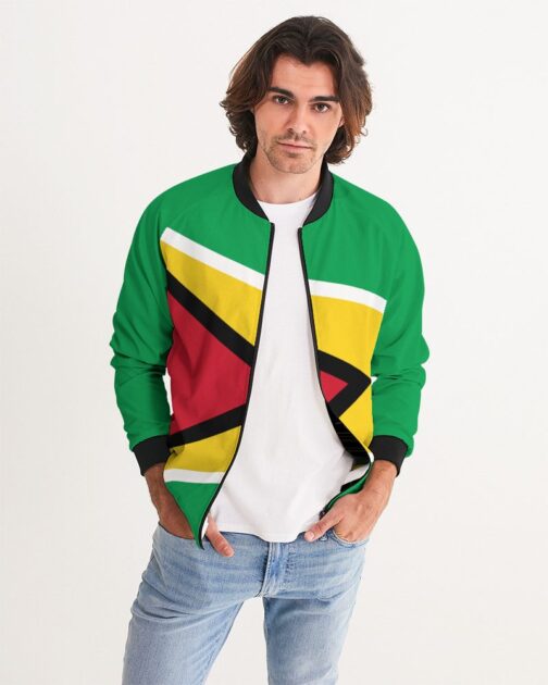 Guyana Flag Men's Bomber Jacket