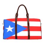 Puerto Rico Flag Travel Bag (Brown)