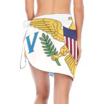 US Virgin Islands Flag Women’s Beach Sarong Wrap