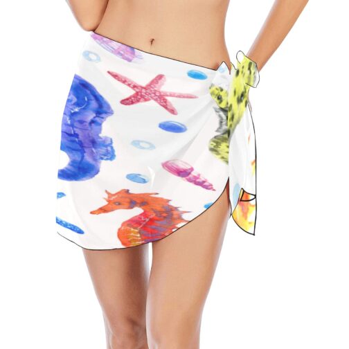 Colorful Seahorse Women’s Beach Sarong Wrap