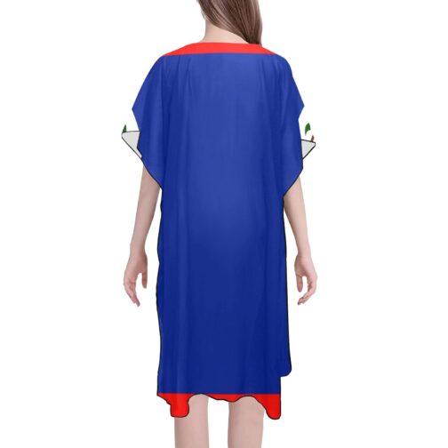 Belize Flag Mid-Length Chiffon Cover Up