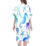 Ocean Seahorse Mid-Length Chiffon Cover Up