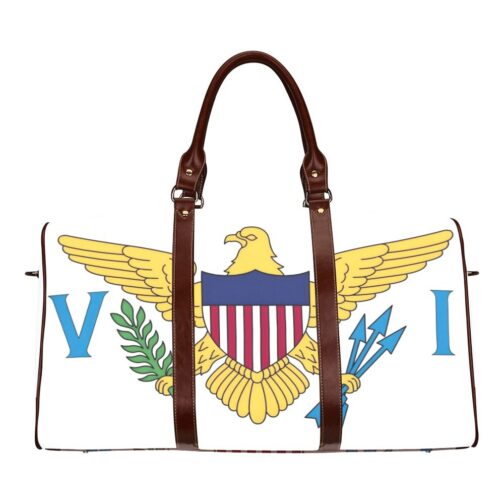 US Virgin Island Flag Travel Bag (Brown)