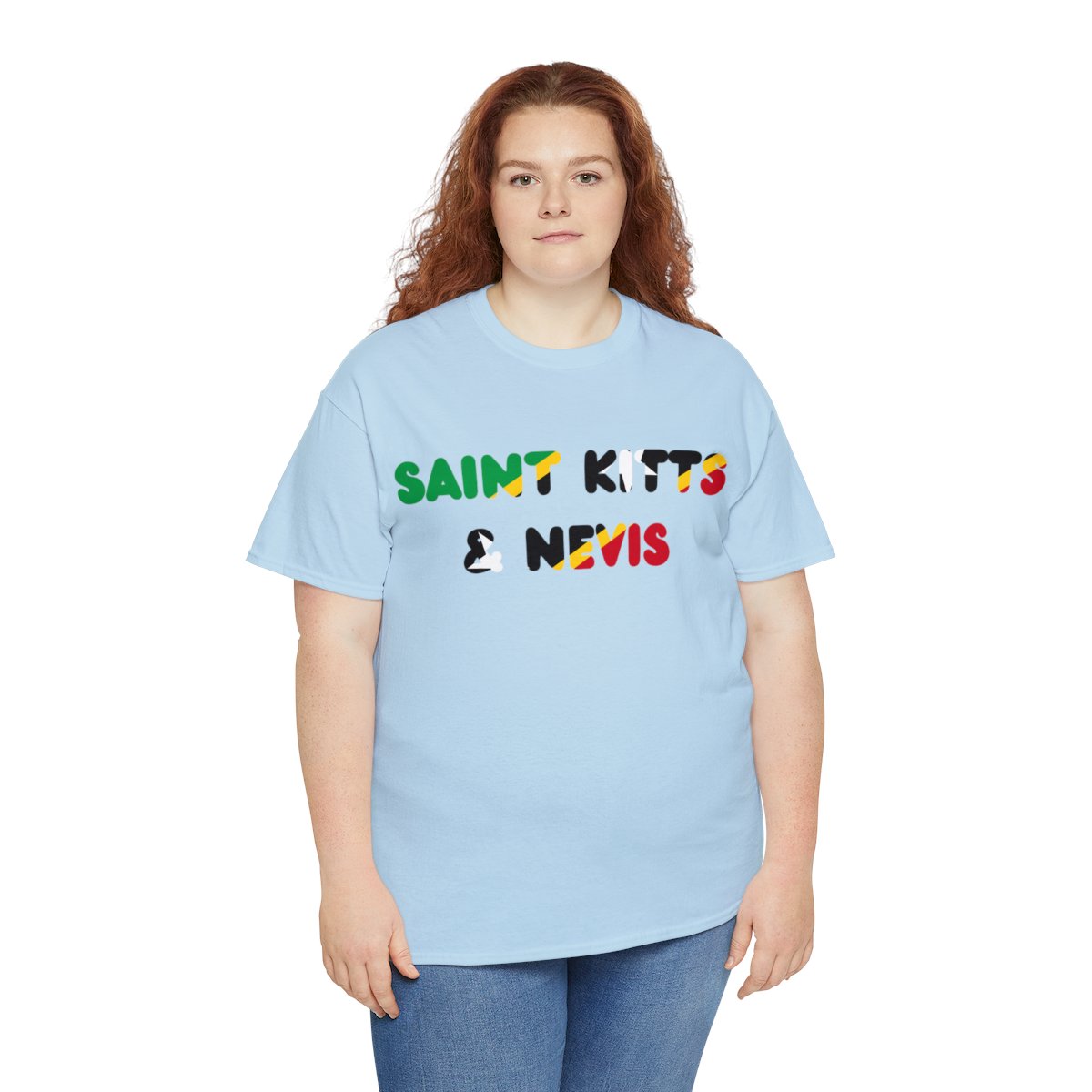 Saint Kitts and Nevis Name Flag Tee Saint Kitts and Nevis Name Flag Tee - Image 28
