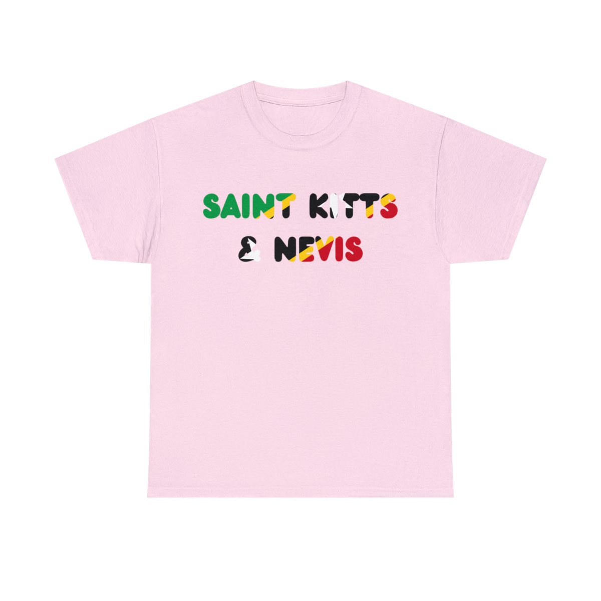 Saint Kitts and Nevis Name Flag Tee Saint Kitts and Nevis Name Flag Tee - Image 35