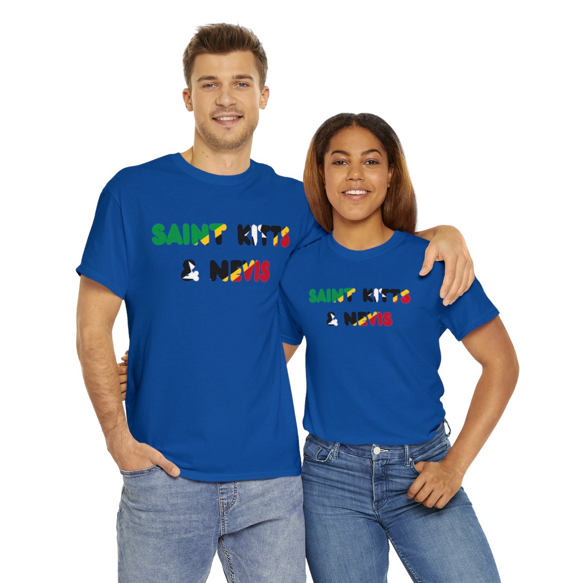 Saint Kitts and Nevis Name Flag Tee Saint Kitts and Nevis Name Flag Tee - Image 34