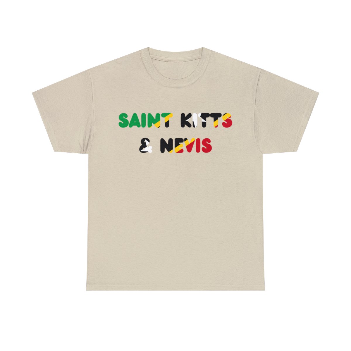 Saint Kitts and Nevis Name Flag Tee Saint Kitts and Nevis Name Flag Tee - Image 8