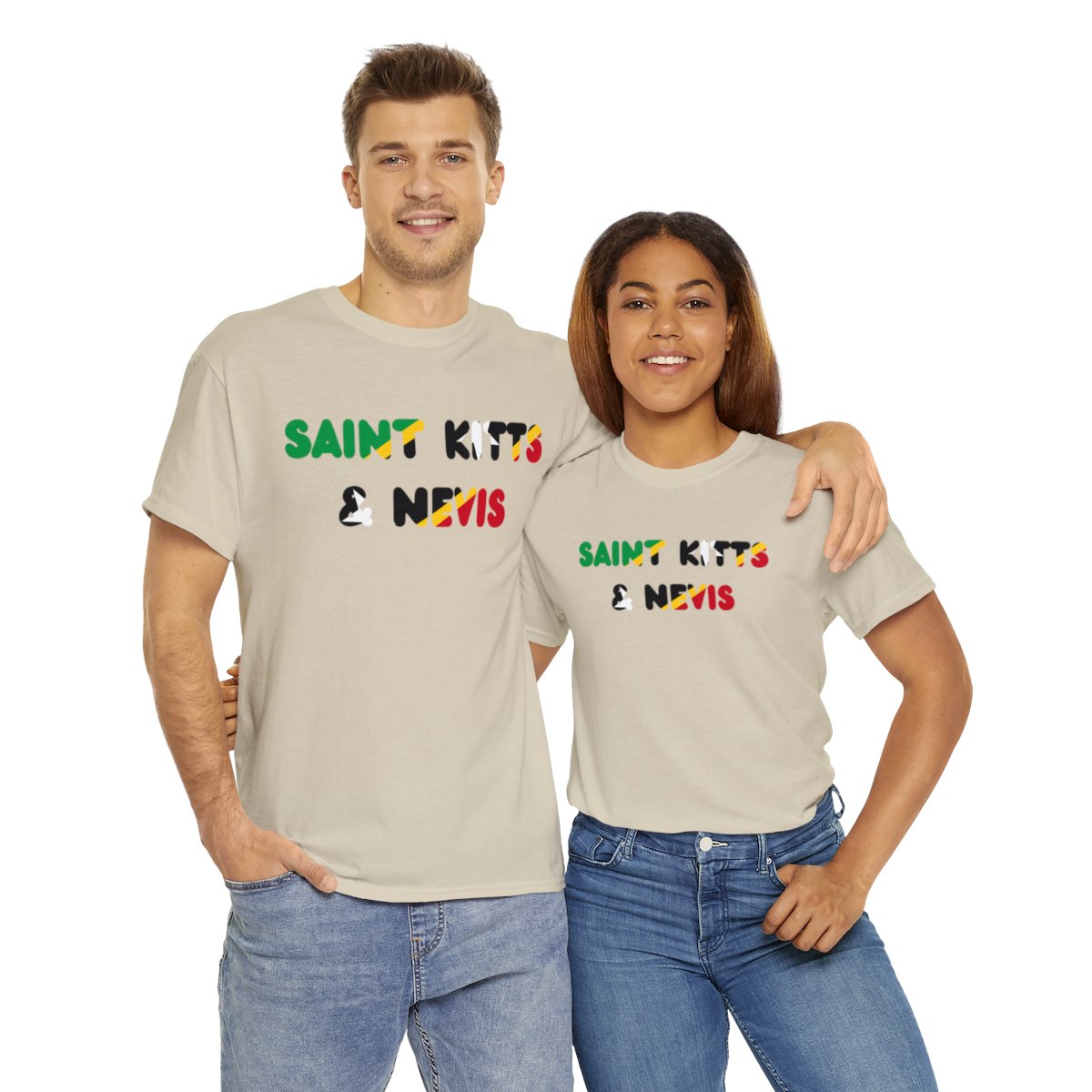 Saint Kitts and Nevis Name Flag Tee Saint Kitts and Nevis Name Flag Tee - Image 12