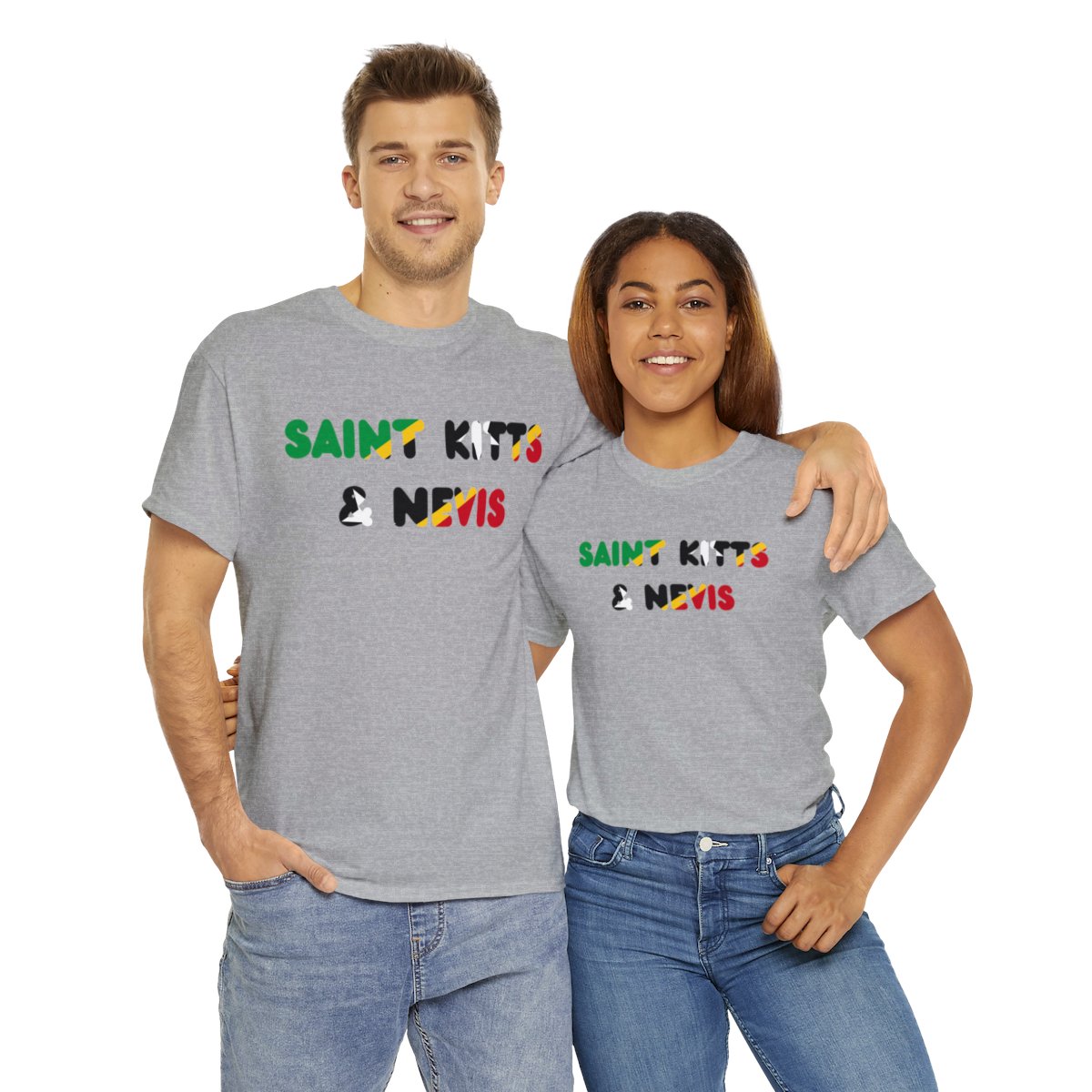 Saint Kitts and Nevis Name Flag Tee Saint Kitts and Nevis Name Flag Tee - Image 7