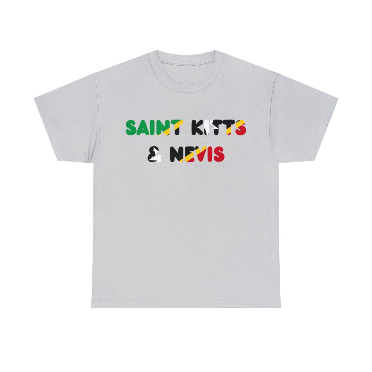Saint Kitts and Nevis Name Flag Tee Saint Kitts and Nevis Name Flag Tee - Image 13
