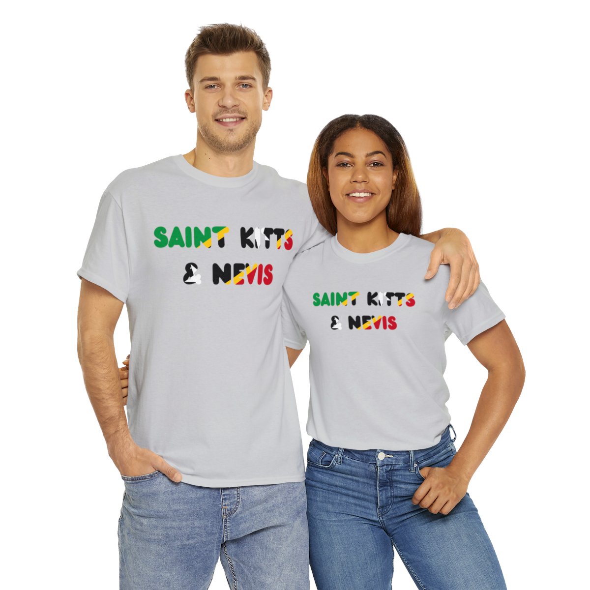 Saint Kitts and Nevis Name Flag Tee Saint Kitts and Nevis Name Flag Tee - Image 18