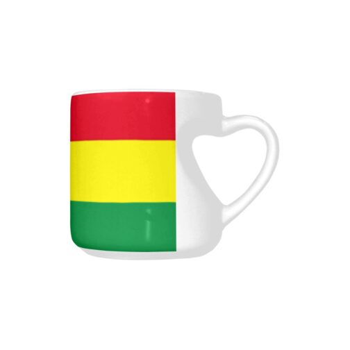 Rasta Flag Heart-shaped Mug (10.3 OZ) - Image 2