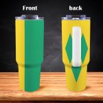 Saint Vincent and the Grenada Flag 40oz Tumbler With Handle & Straw