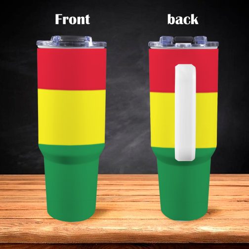 Rasta Flag 40oz Tumbler With Handle & Straw