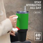 Martinique Flag 40oz Tumbler With Handle & Straw