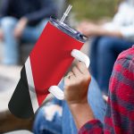 Trinidad And Tobago Flag 40oz Tumbler With Handle & Straw