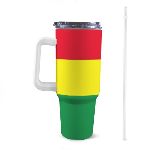 Rasta Flag 40oz Tumbler With Handle & Straw