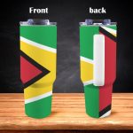 Guyana Flag 40oz Tumbler With Handle & Straw