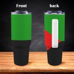 Martinique Flag 40oz Tumbler With Handle & Straw