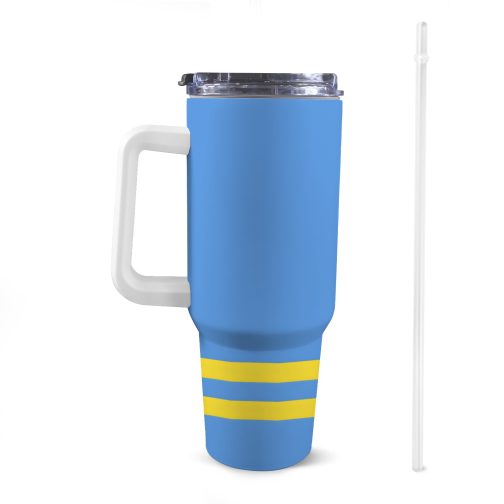 Aruba Flag 40oz Tumbler With Handle & Straw